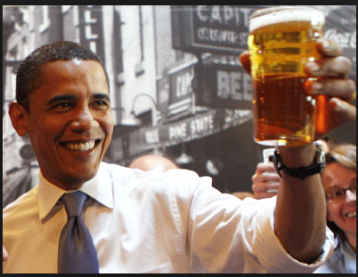 obama beer message